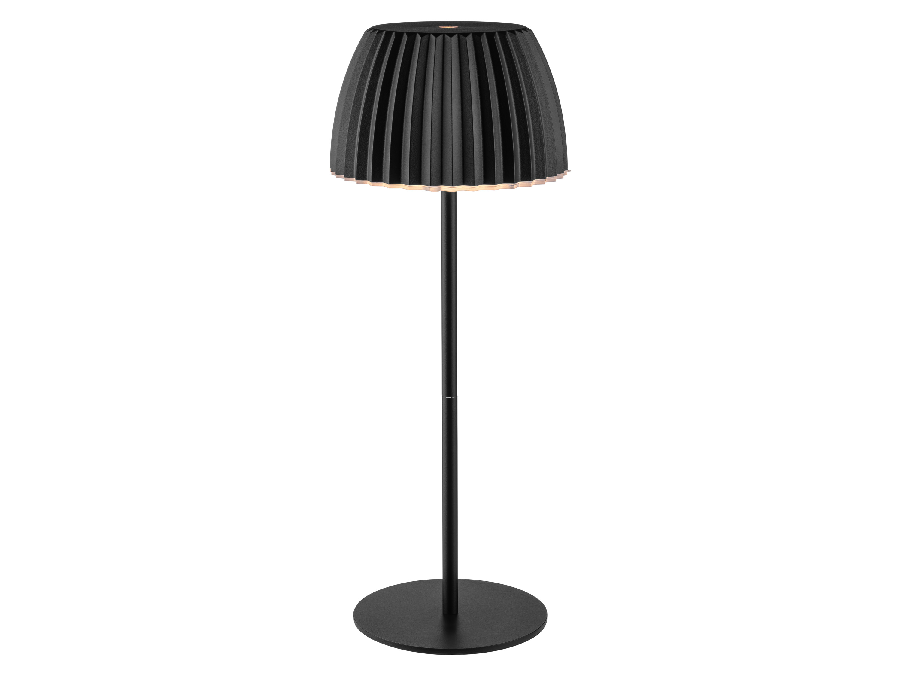 LIVARNO® Akumulatorowa lampa stołowa LED, wys. 38 cm (Czarny)