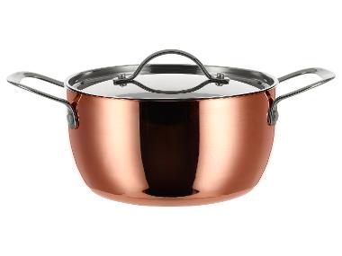 SILVERCREST® Garnek miedziany, Ø 20 cm, stal nierdzewna z miedzianą powłoką.