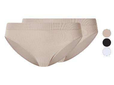 esmara® Majtki figi damskie prążkowane, 2 pary