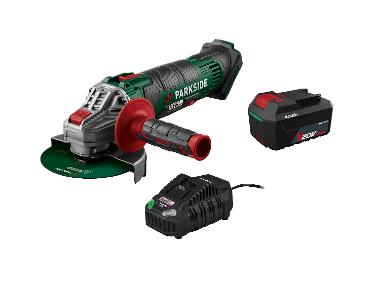 PARKSIDE® Zestaw Akumulatorowa szlifierka kątowa, 20 V z akumulatorem, 4 Ah i ładowarką, 4,5 A