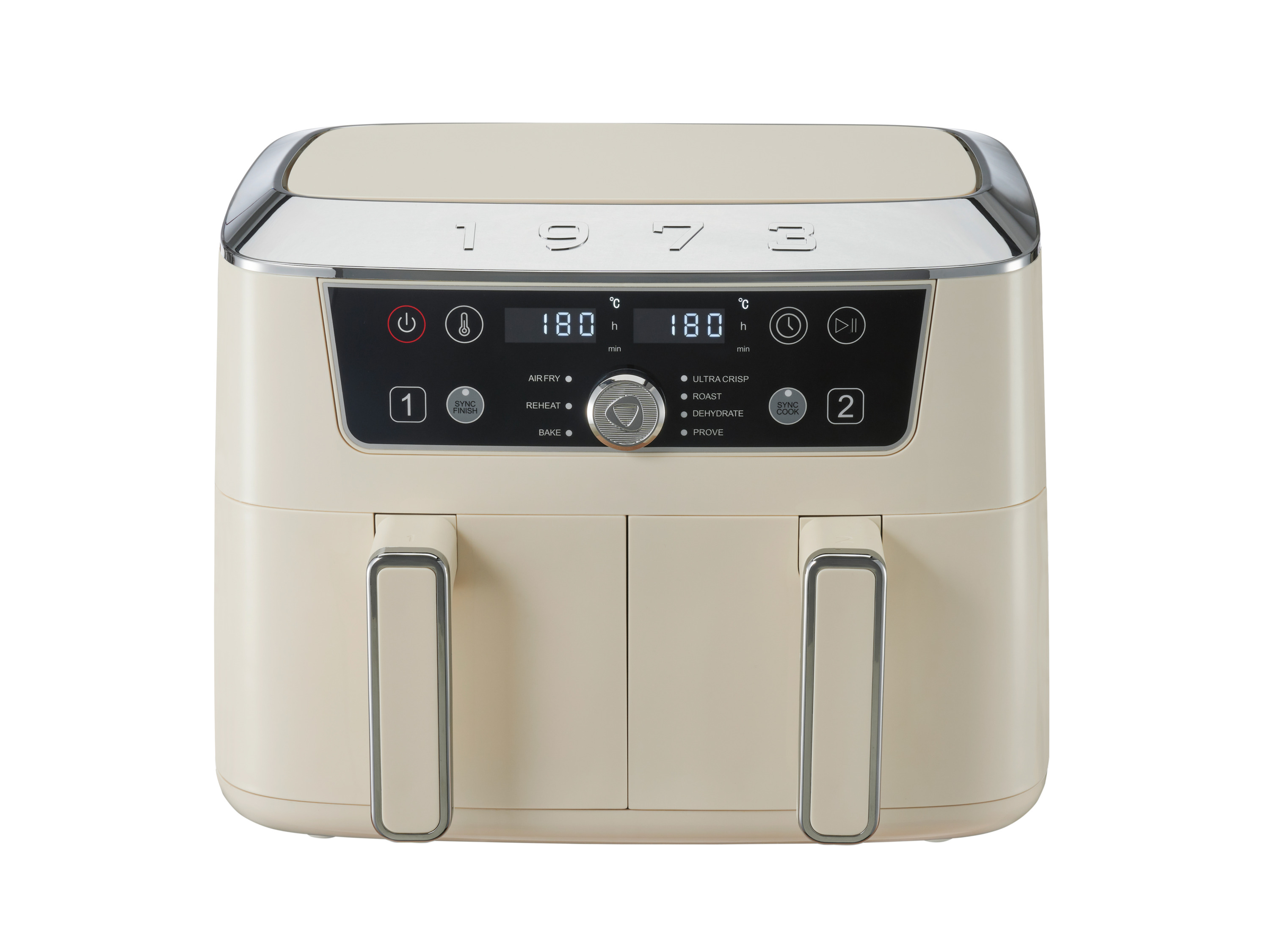SILVERCREST® Dwustrefowa frytkownica beztłuszczowa Air fryer, 2600 W