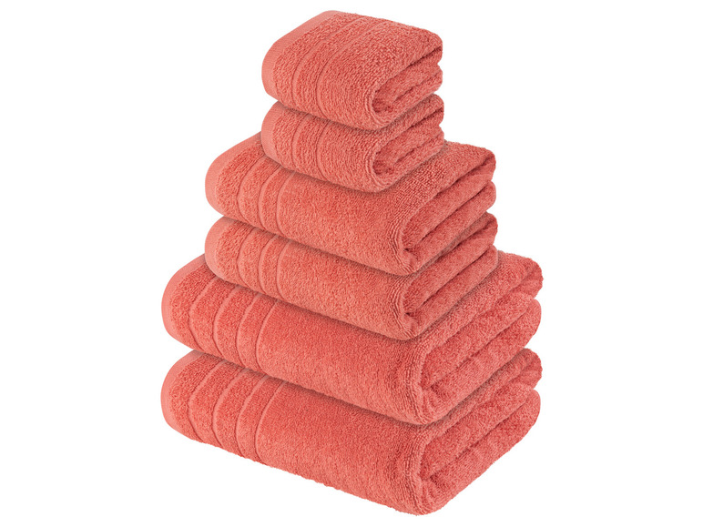 Pełny ekran: LIVARNO home Zestaw ręczników frotté z bawełny, 6 elementów - zdjęcie 10