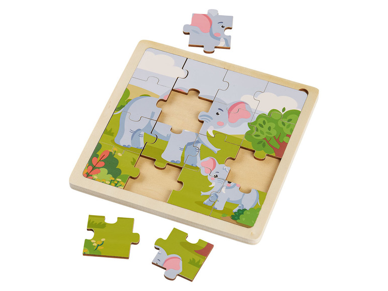Pełny ekran: Playtive Puzzle drewniane, 17-elementów, 1 szt. - zdjęcie 12