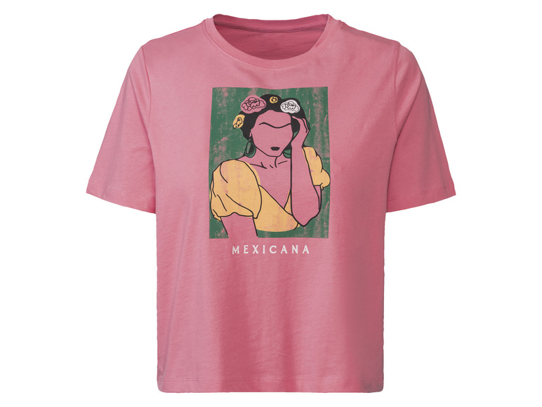 Pełny ekran: esmara® T-shirt damski z unikalnymi motywami artystycznymi - zdjęcie 2