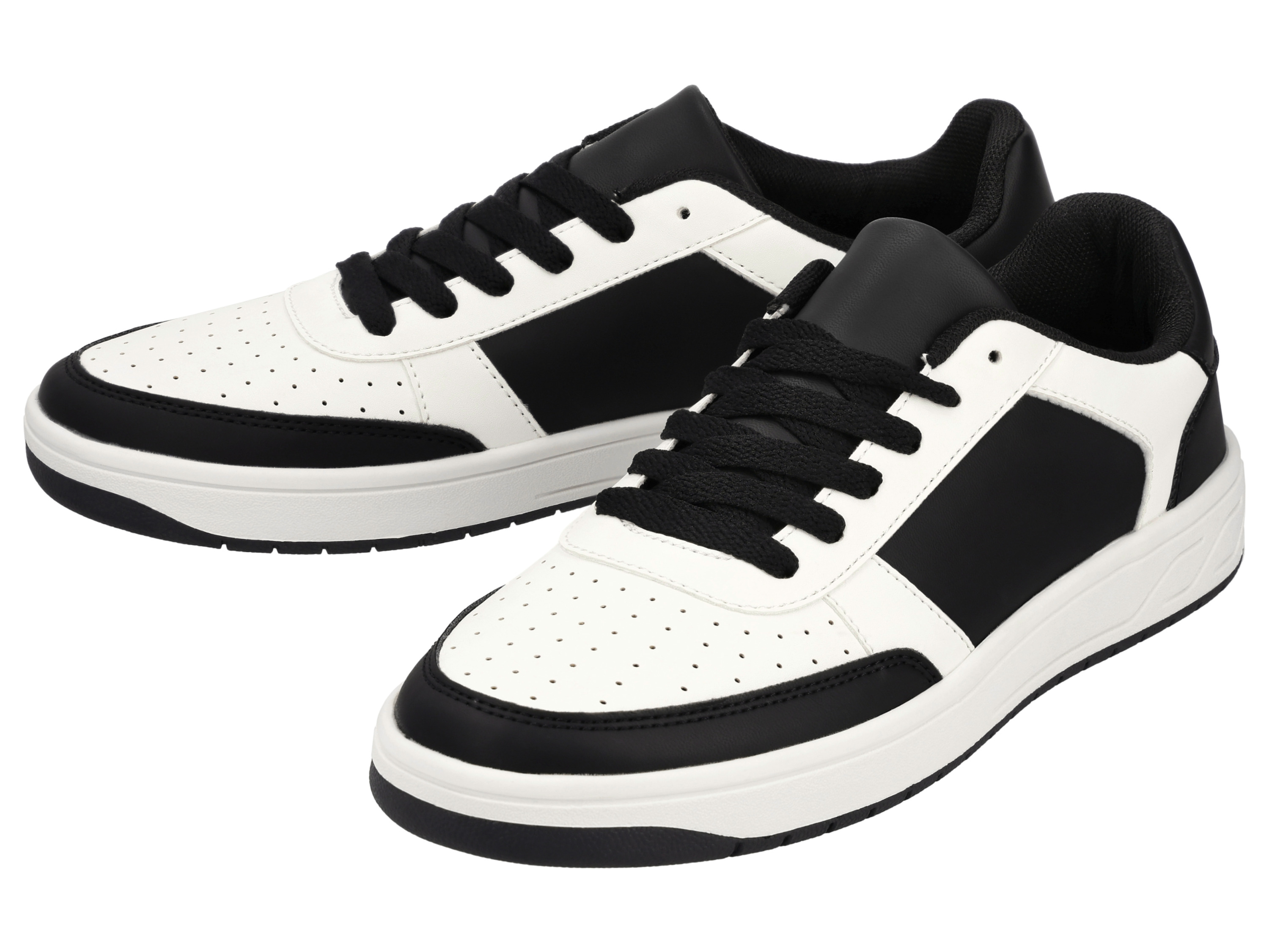 esmara® Buty sneakersy damskie (Czarny/biały, 38)