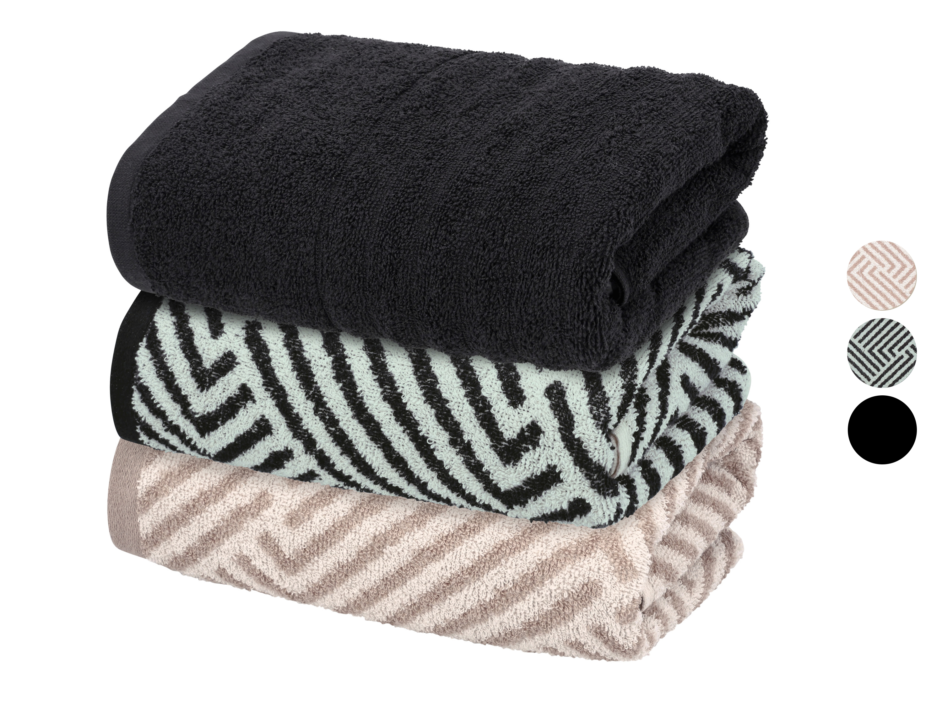 LIVARNO® Ręczniki frotte, 2 sztuki, 50 x 100 cm
