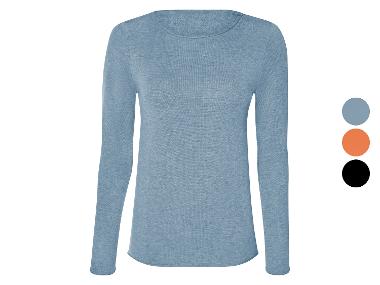 ESMARA® Damski sweter z cienkiej dzianiny, dopasowany krój.