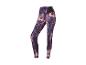 Czarne legginsy z abstrakcyjnym wzorem