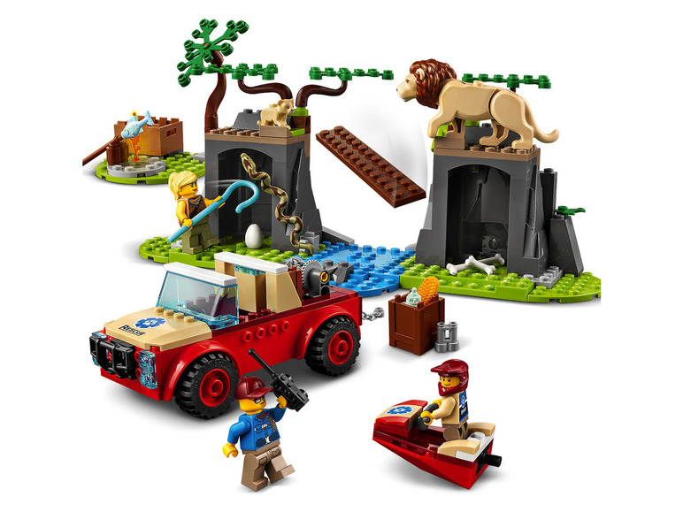 Pełny ekran: LEGO® City 60301 Terenówka ratowników dzikich zwierząt - zdjęcie 3