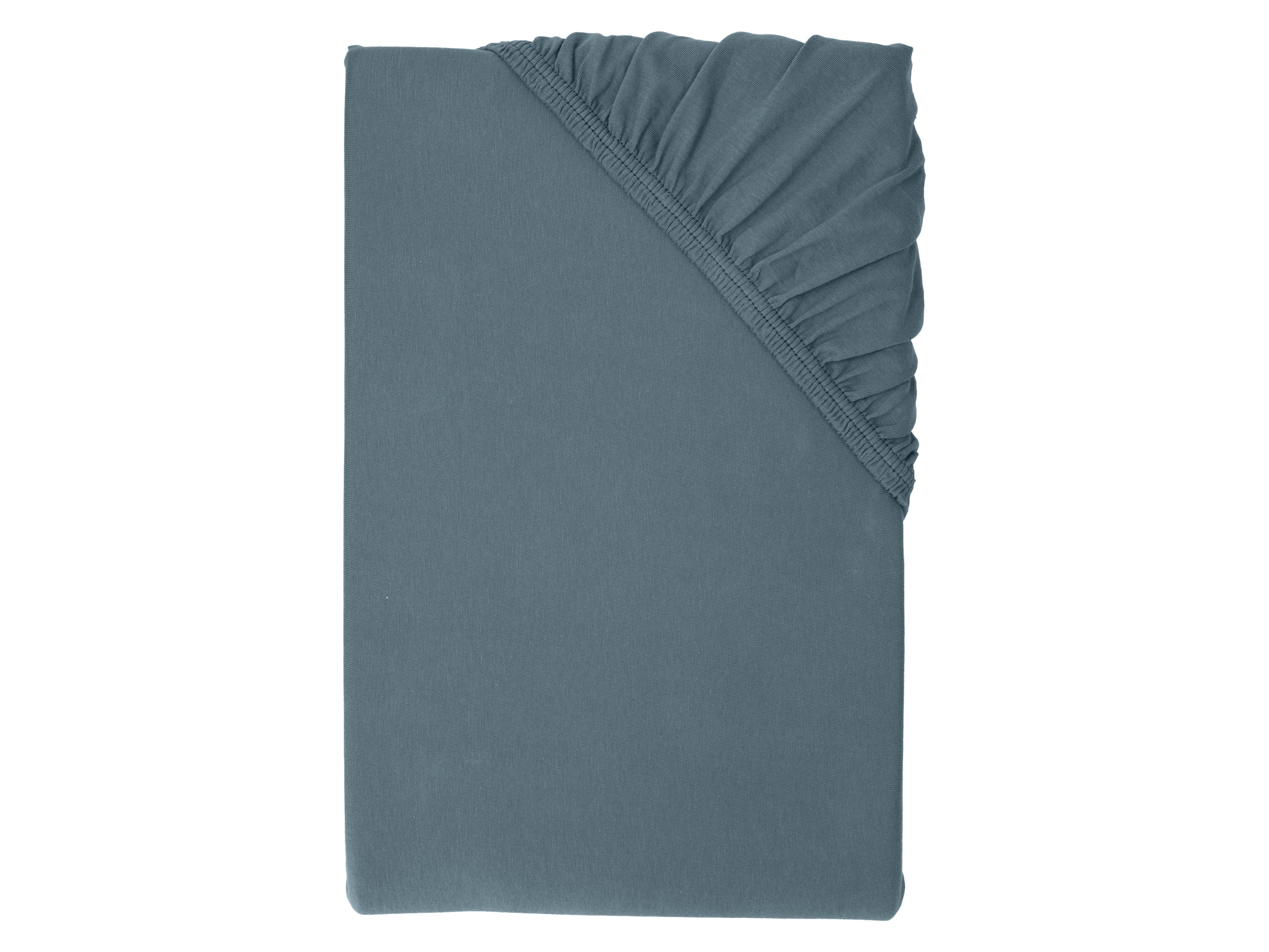 LIVARNO® Prześcieradło z dżerseju z gumką, 90-100 x 200 cm (Granatowy)