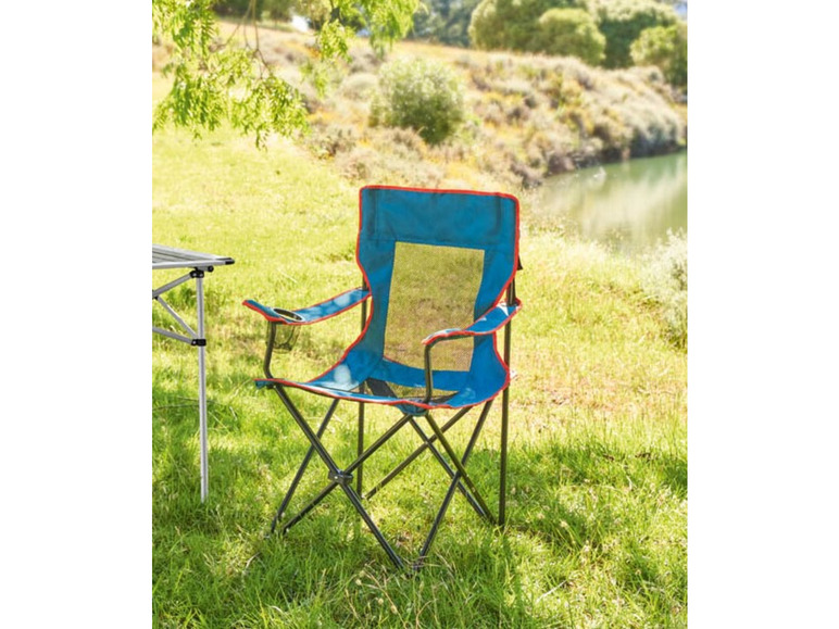 Pełny ekran: ROCKTRAIL® Składane krzesło kempingowe z regulacja wysokości podłokietników - zdjęcie 1