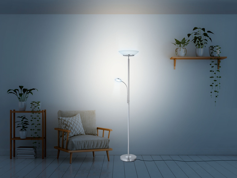 Pełny ekran: LIVARNO home Lampa podłogowa LED ze szklanym kloszem - zdjęcie 5