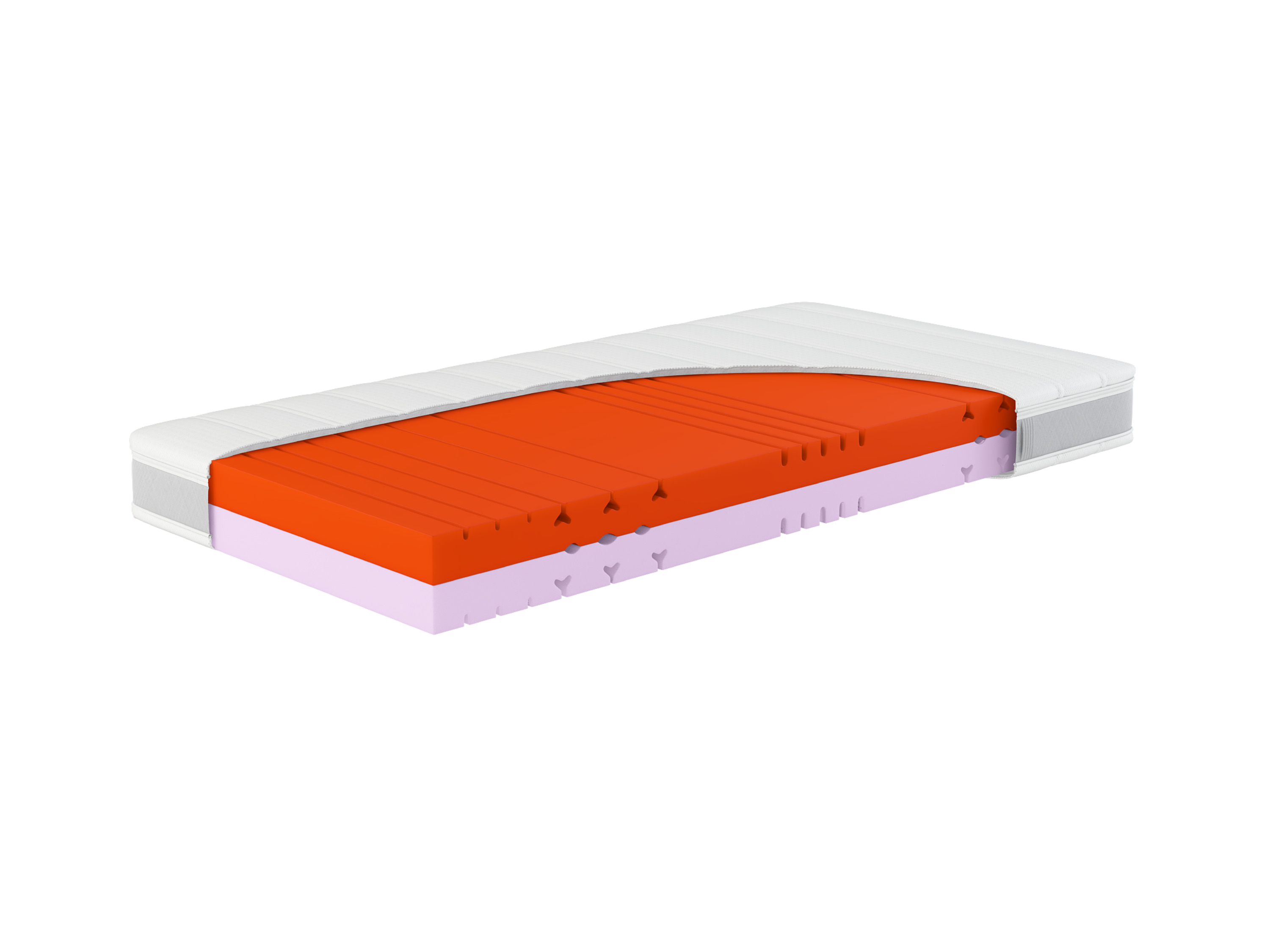 HN8 SCHLAFSYSTEME Materac 7-strefowy z zimnej pianki Sleep Balance (H3/H4, 80 x 200 cm)