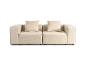 Beżowa sofa modułowa z poduszkami
