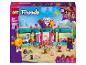 Zestaw LEGO Friends Heartlake City Sweet Shop z 376 elementami, przedstawiający sklep ze słodyczami i minifigurki.