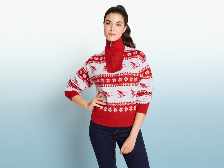 Sweter damski w stylu norweskim
