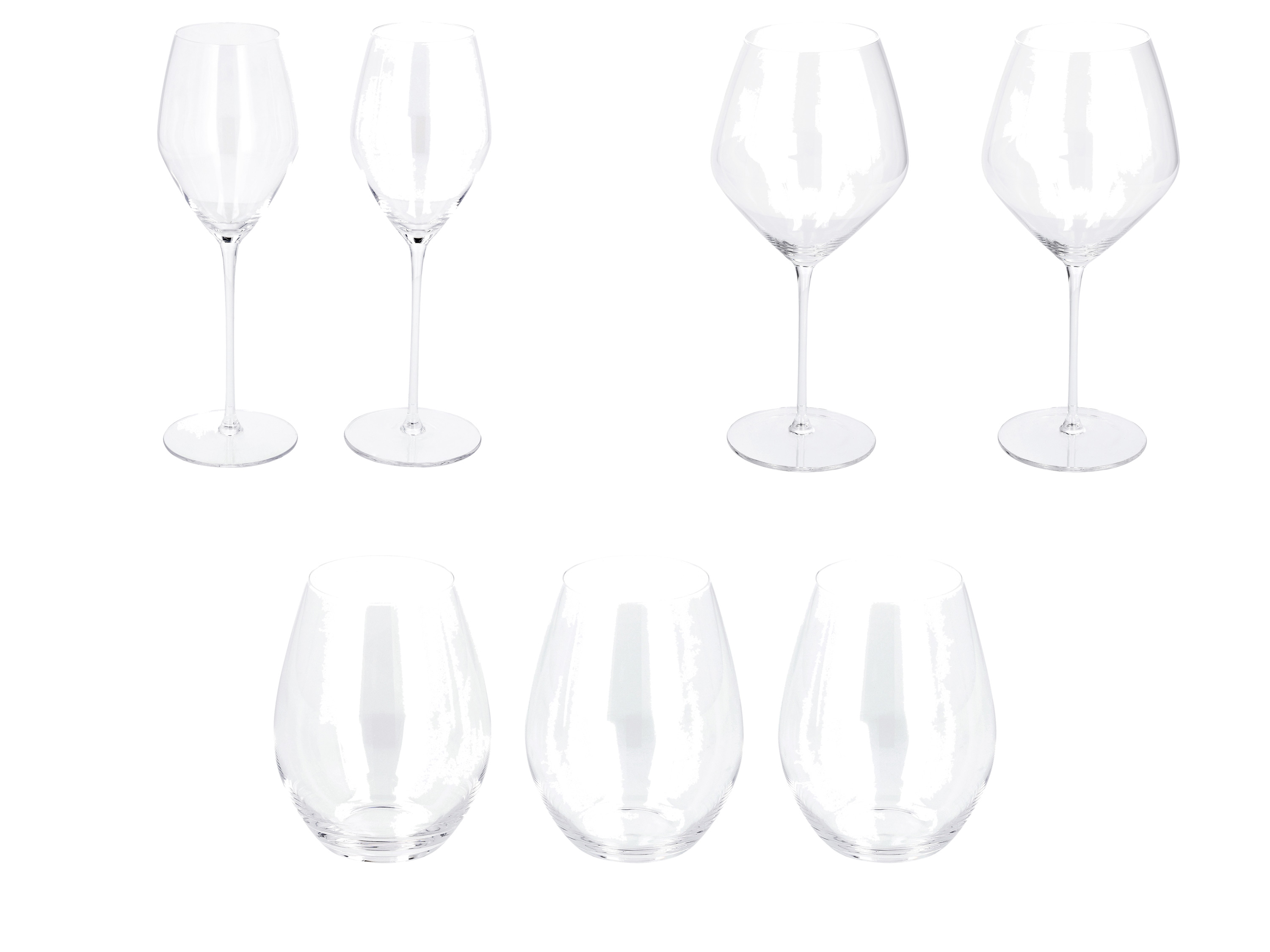 SILVERCREST® Kieliszki do wina Premium / Szklanki do wody Premium