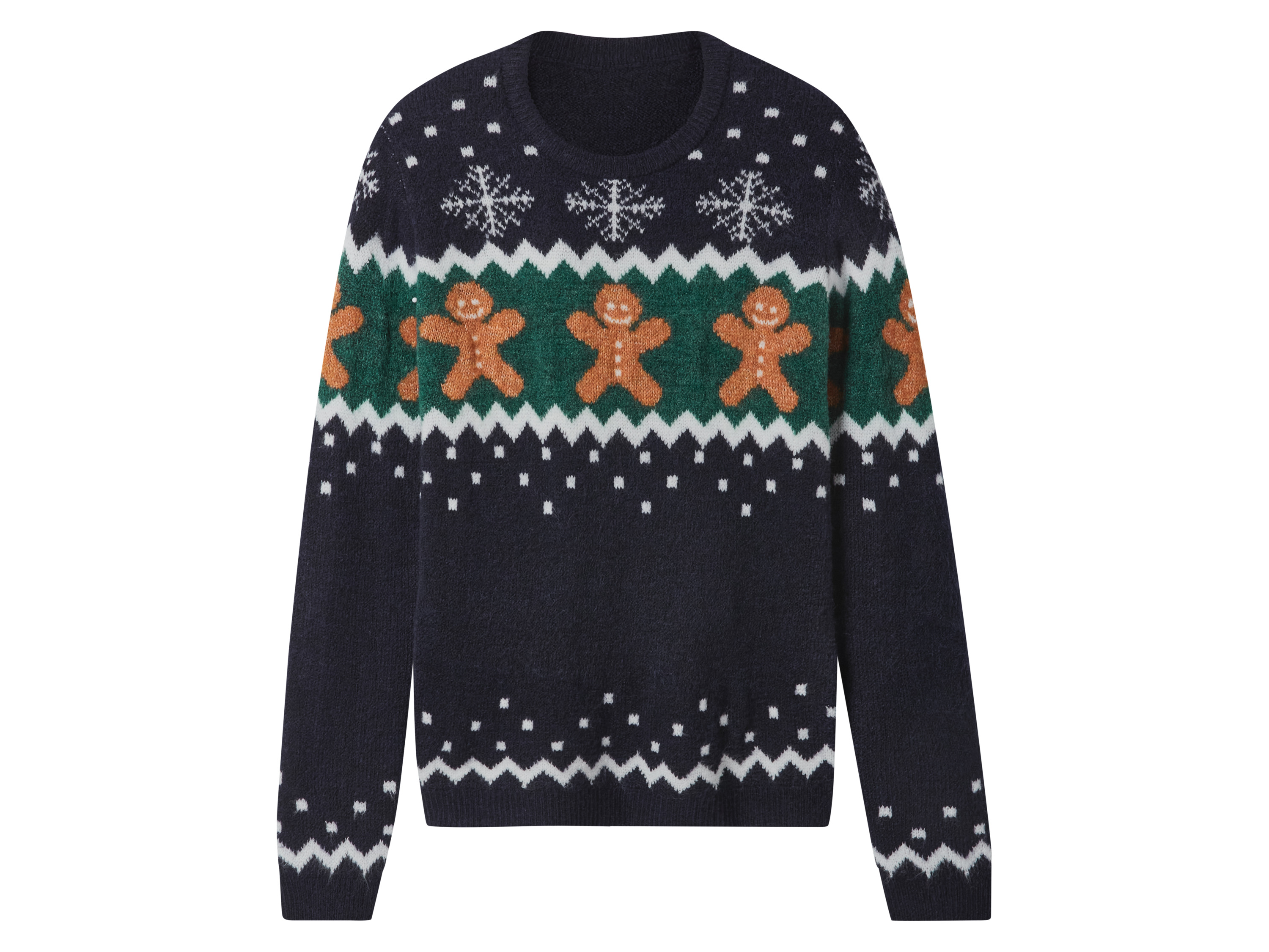 esmara® Sweter dziecięcy ze świątecznym wzorem (Niebieski, 134/140)