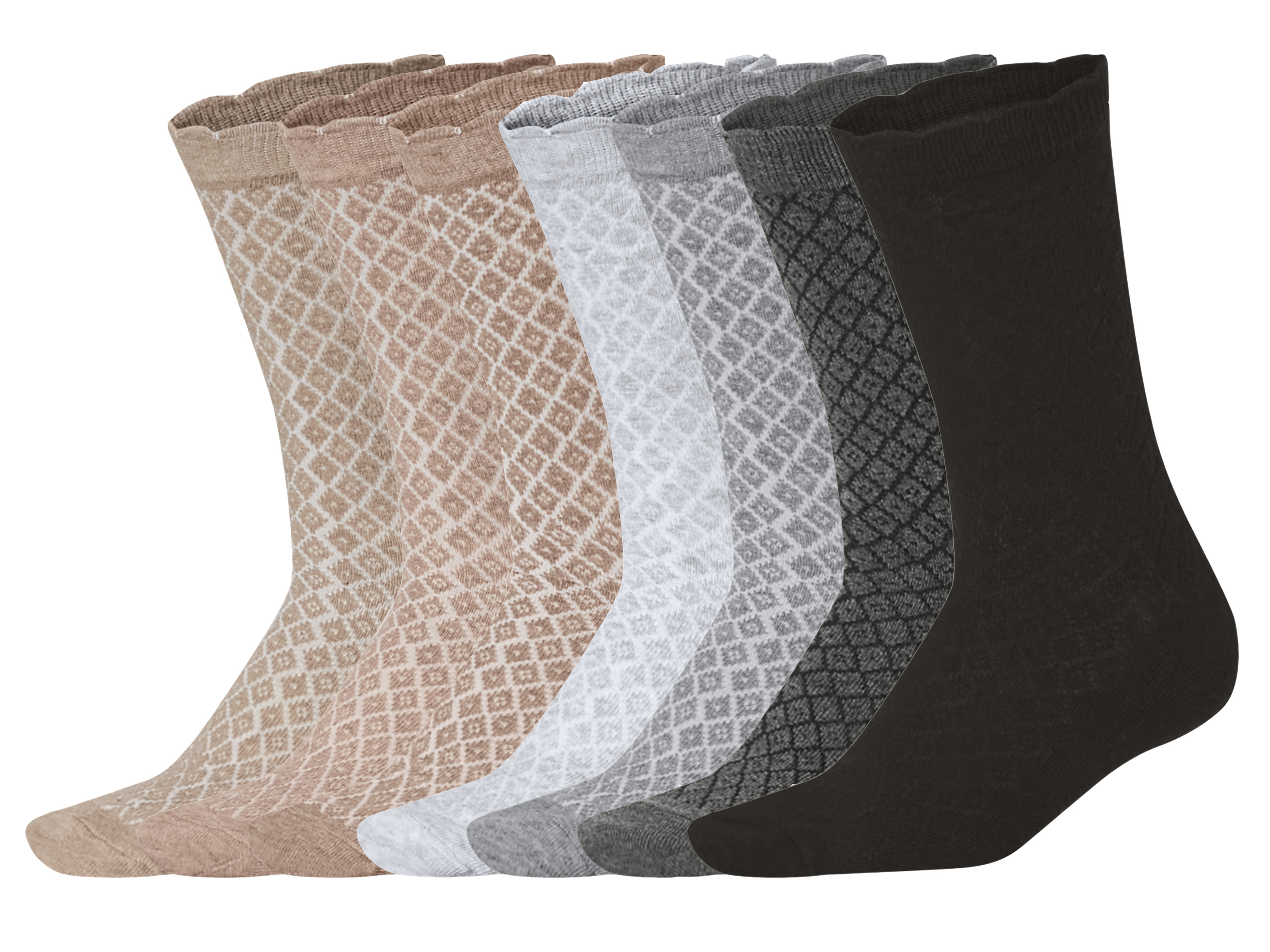 esmara® Skarpetki damskie z bawełną, 7 par 