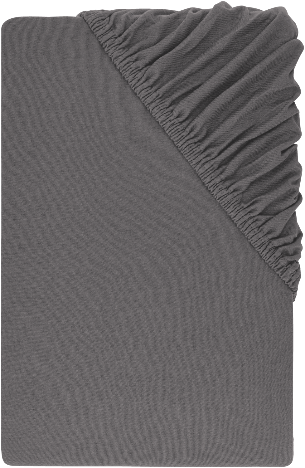 LIVARNO® Prześcieradło z dżerseju z gumką, 90-100 x 200 cm (Szary)
