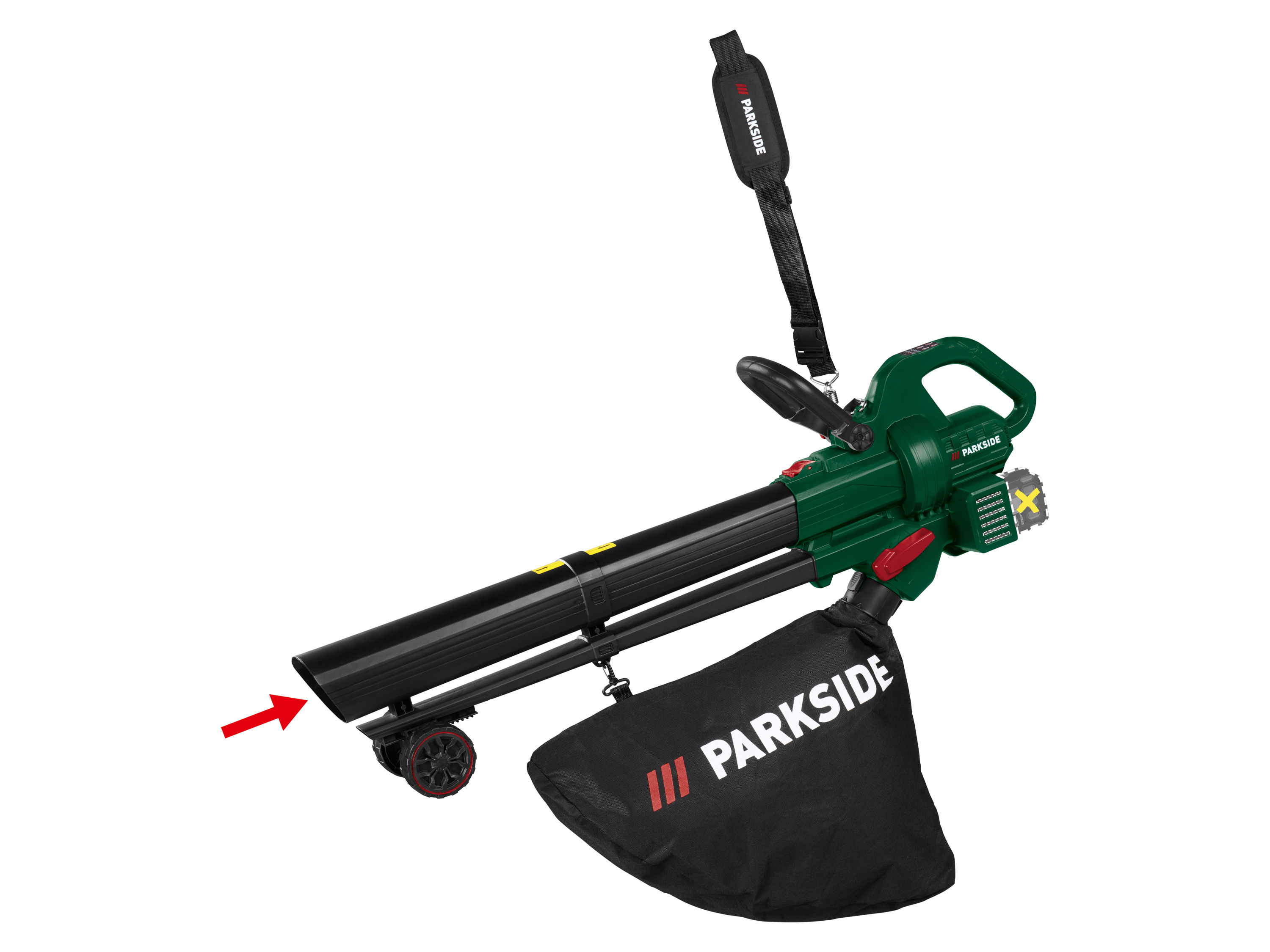 PARKSIDE® Akumulatorowy odkurzacz i dmuchawa do liści 40 V PALSB A1 (bez akumulatorów – bez ładowarki)