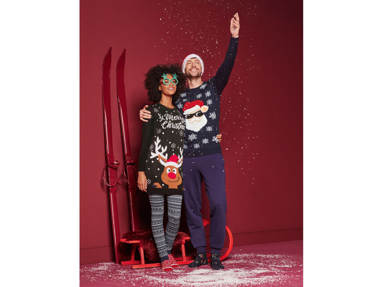 Pełny ekran: LIVERGY® Sweter świąteczny męski z efektem LED - zdjęcie 6