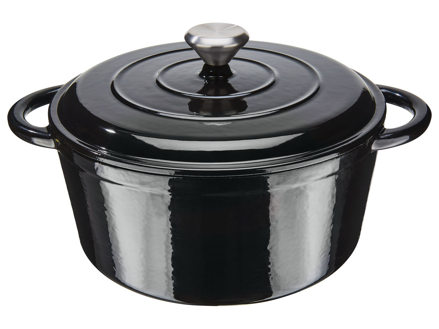 ERNESTO® Garnek żeliwny, 4,6 l (Czarny)