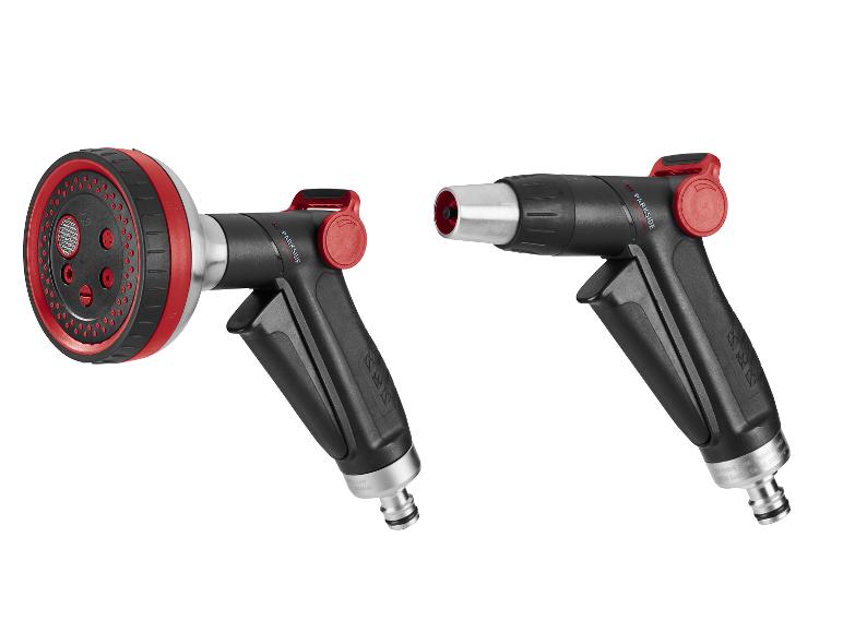 Pistolety do podlewania PARKSIDE w kolorze czarnym i czerwonym