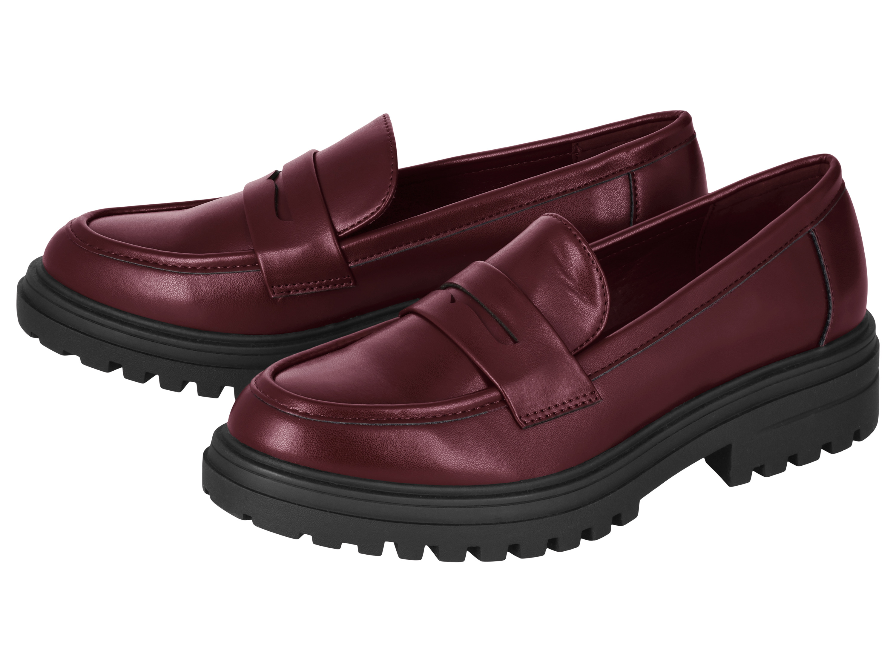 ESMARA® Mokasyny damskie (Burgundowy, 40)