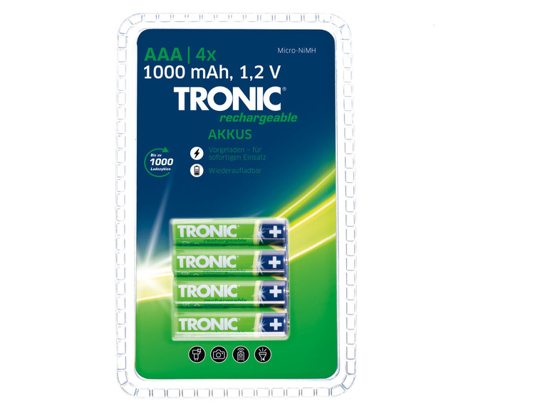 Pełny ekran: TRONIC® Baterie Ready 2 Use, 4 sztuki - zdjęcie 3