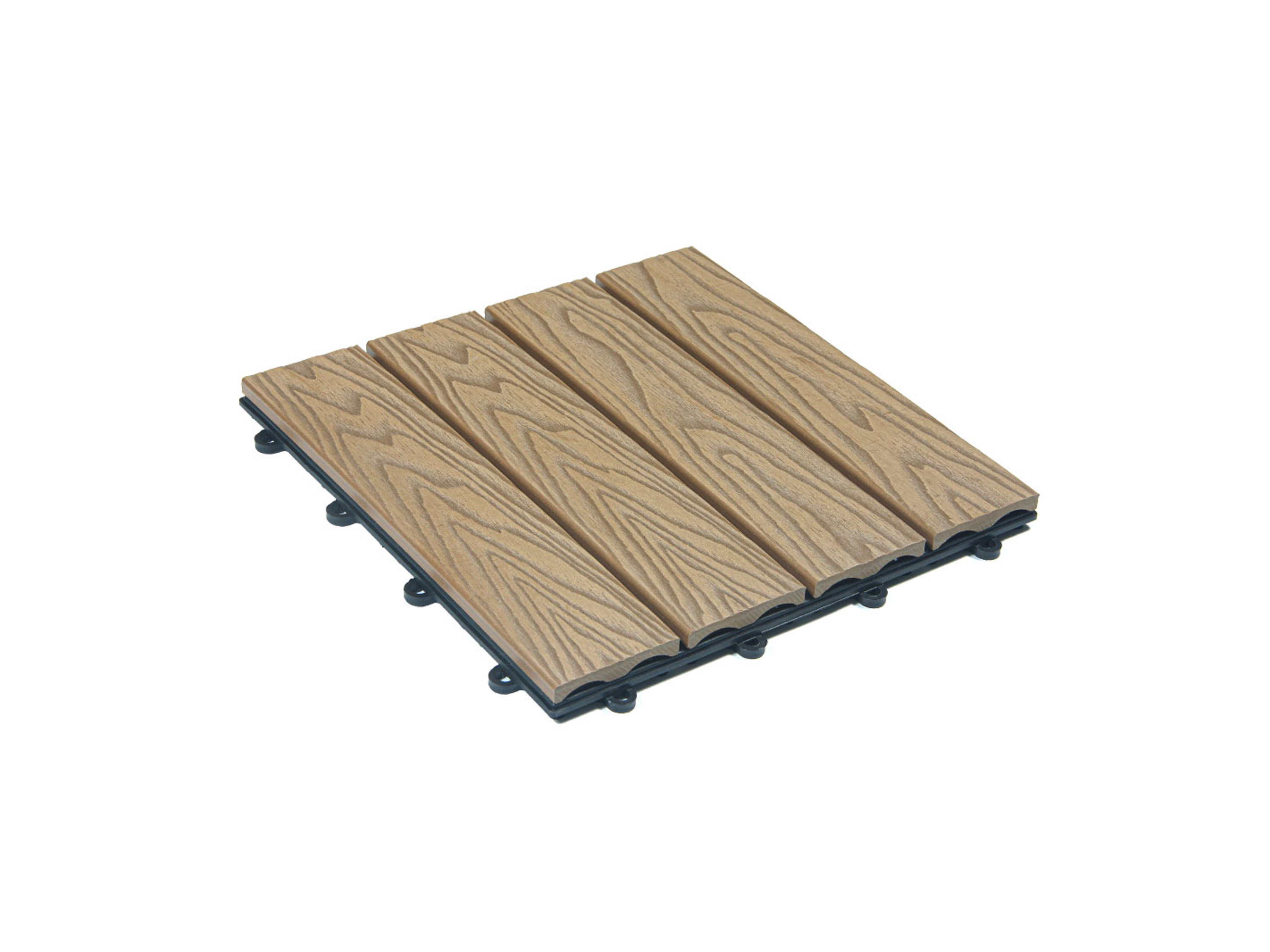 HOME DELUXE Płytki tarasowe WPC na klik »BAVARO PREMIUM« (1 m², teak)