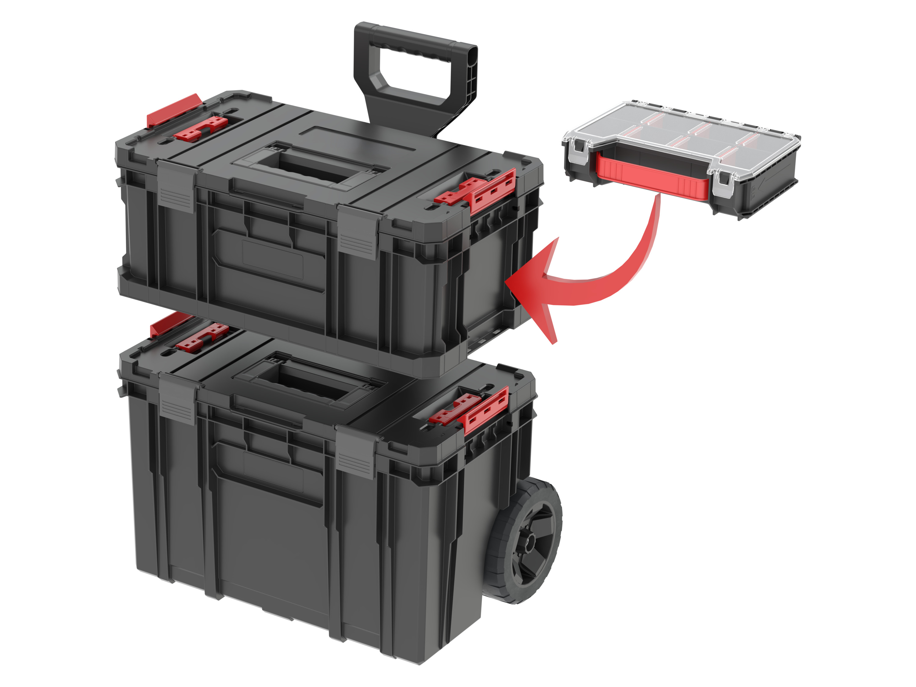 Skrzynki narzędziowe - Qbrick System TWO SET z organizerem PRO
