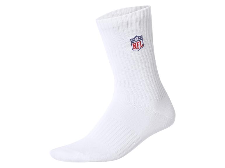 Biała skarpeta z logo NFL