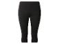 Czarne legginsy capri z elastycznym pasem
