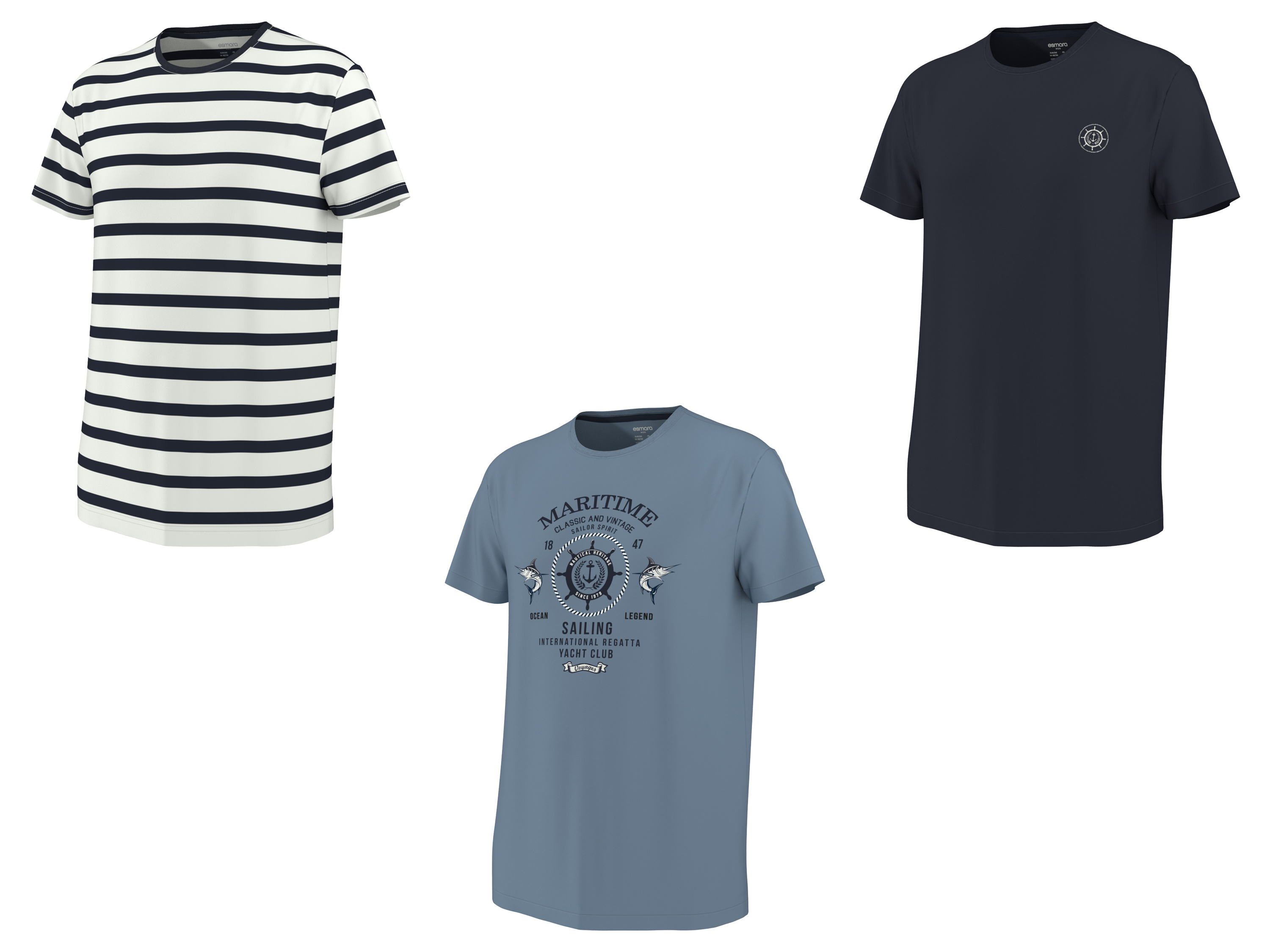 esmara Men T-shirt męski z bawełny