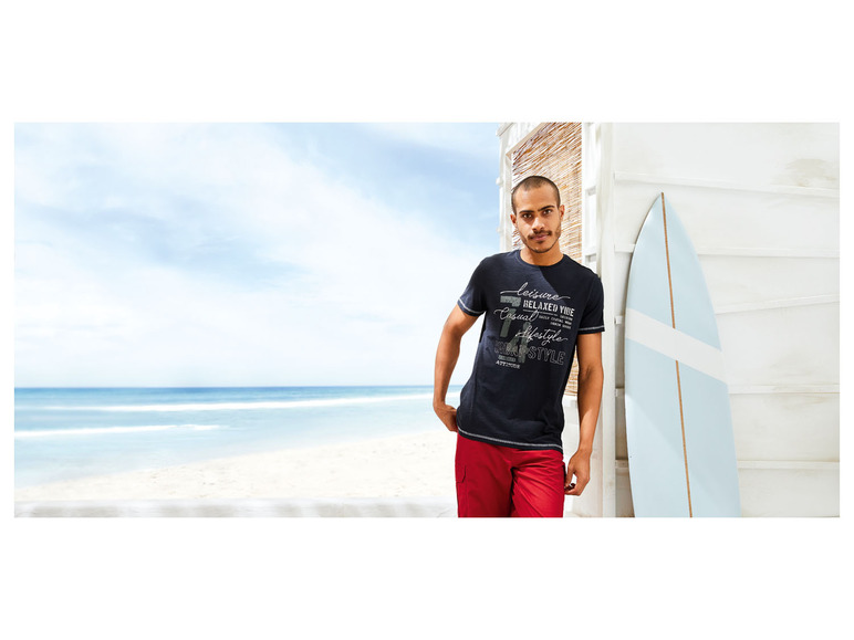 Pełny ekran: LIVERGY® T-shirt męski bawełniany z nadrukiem - zdjęcie 6