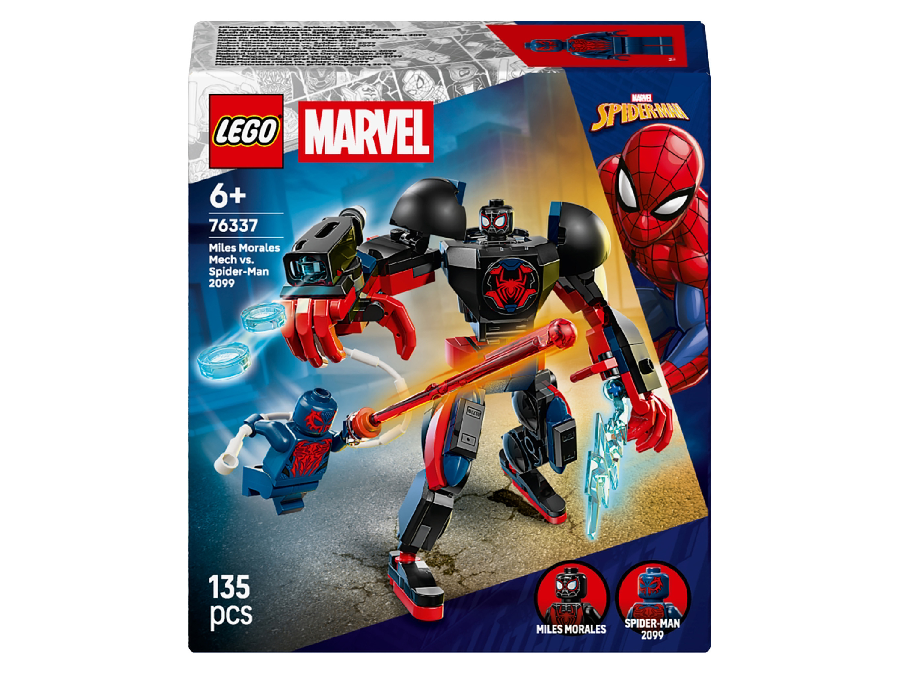 LEGO® Marvel Super Heroes 76337 Zestaw klocków Miles Morales kontra Spider-Man 2099