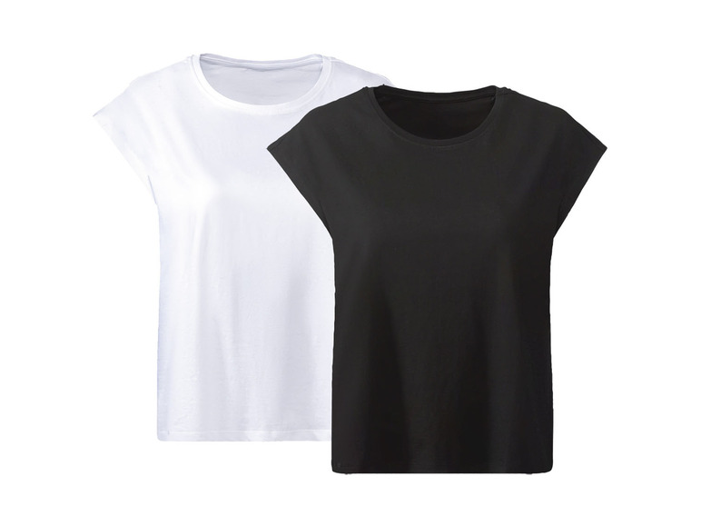 Pełny ekran: esmara® T-shirty oversize damskie z bawełną, 2 sztuki - zdjęcie 2