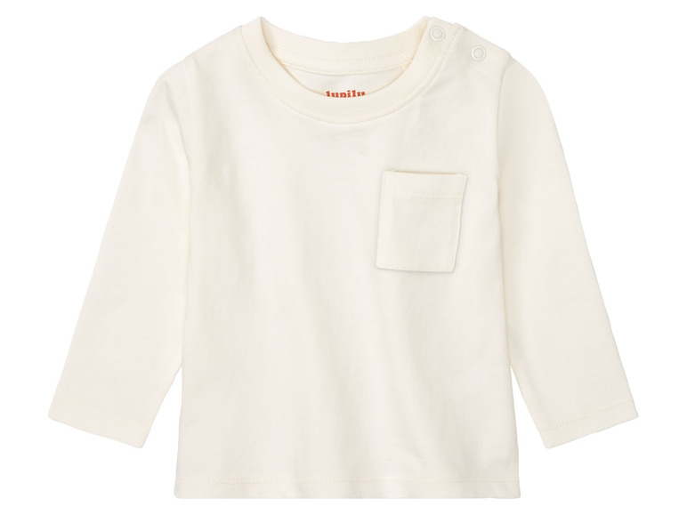 Pełny ekran: lupilu® Komplet 2 koszulek niemowlęcych z długim rękawem, z bawełny organicznej - zdjęcie 4