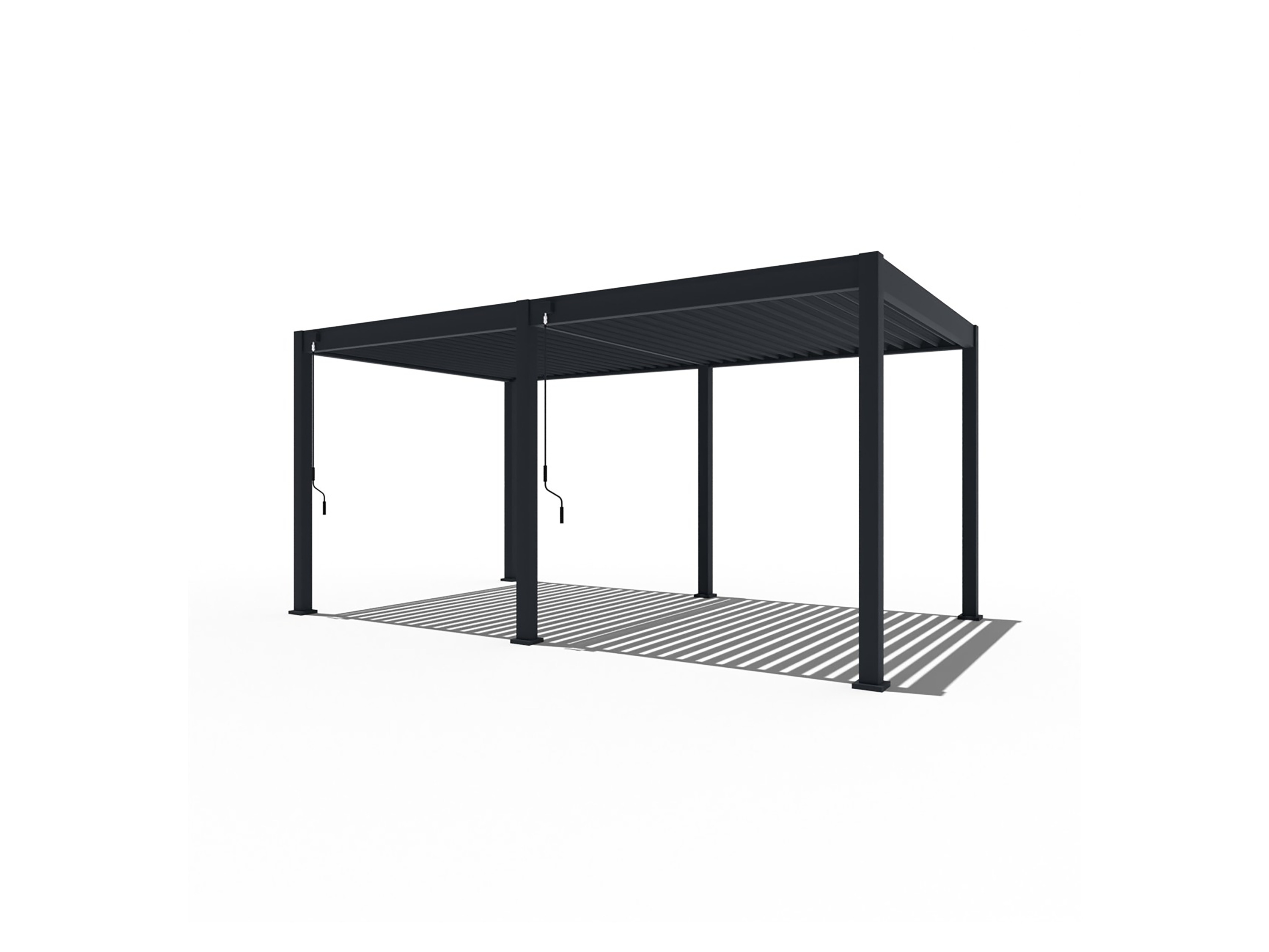 PERGOLINE Zadaszenie tarasowe Trumpf (ciemnoszary, 3 x 5,3 m)