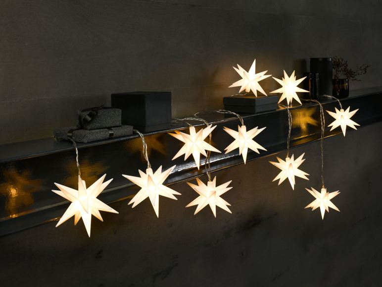Pełny ekran: LIVARNO home Girlanda świetlna Gwiazdy 3D, 10 LED - zdjęcie 11