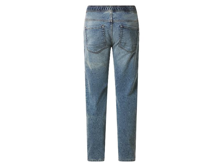 Spodnie dresowe męskie straight fit o wyglądzie jeansów