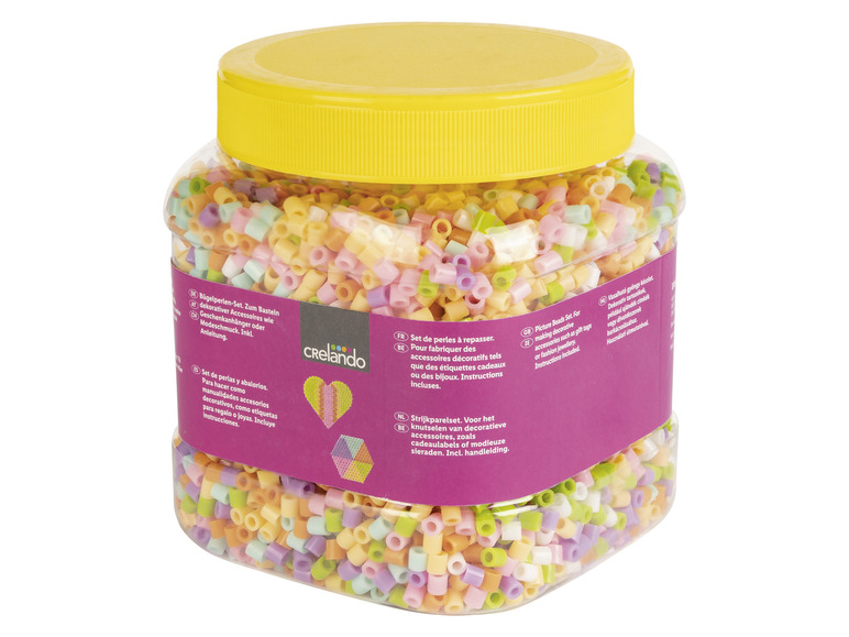 Zestaw koralików do wprasowania z 3 podstawkami, 500 g