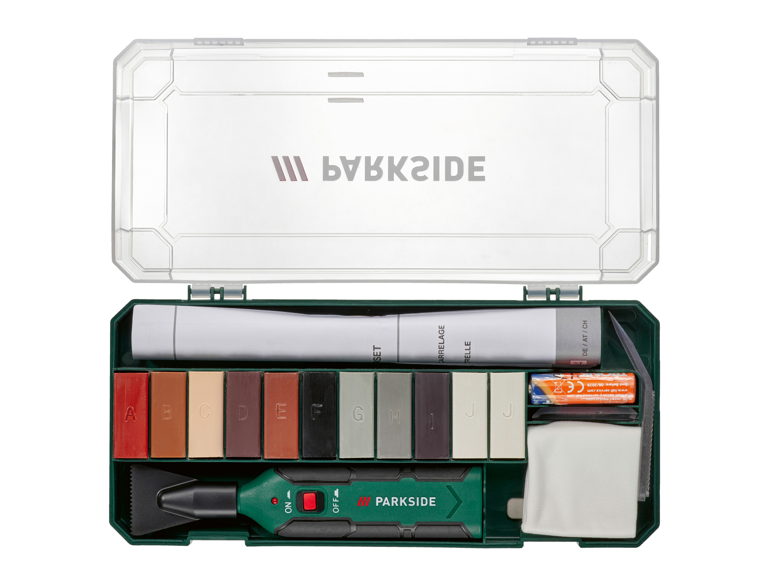 PARKSIDE® Zestaw do naprawy laminatu i parkietu lub zestaw do naprawy płytek PFRS 1,5 C5 / PLPRS 1,5 C5 (Zestaw naprawczy do płytek)