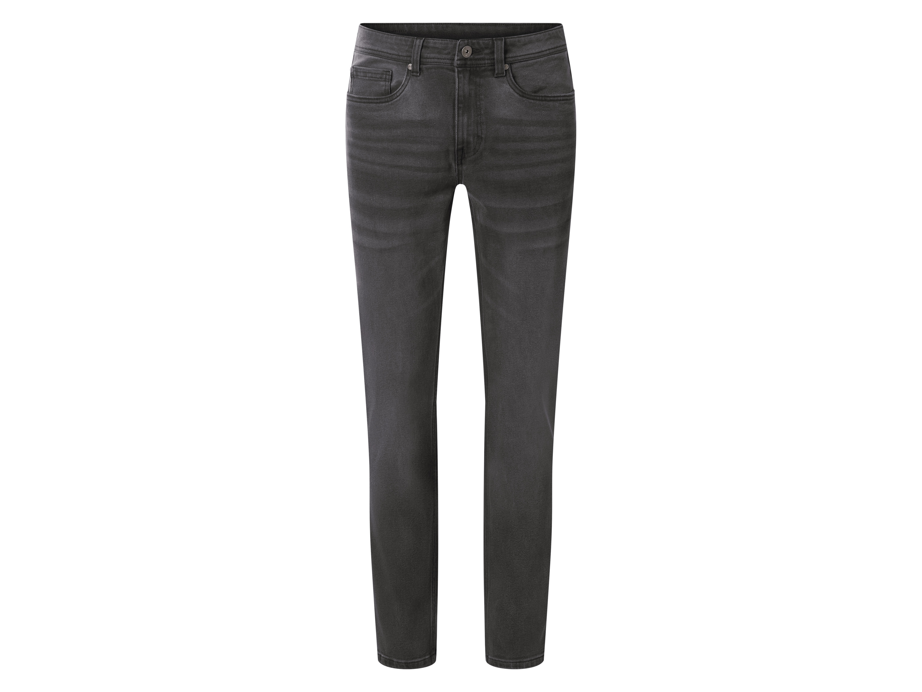 ESMARA MEN Jeansy męskie z bawełną, slim fit (Ciemnoszary, 52 (36/32))
