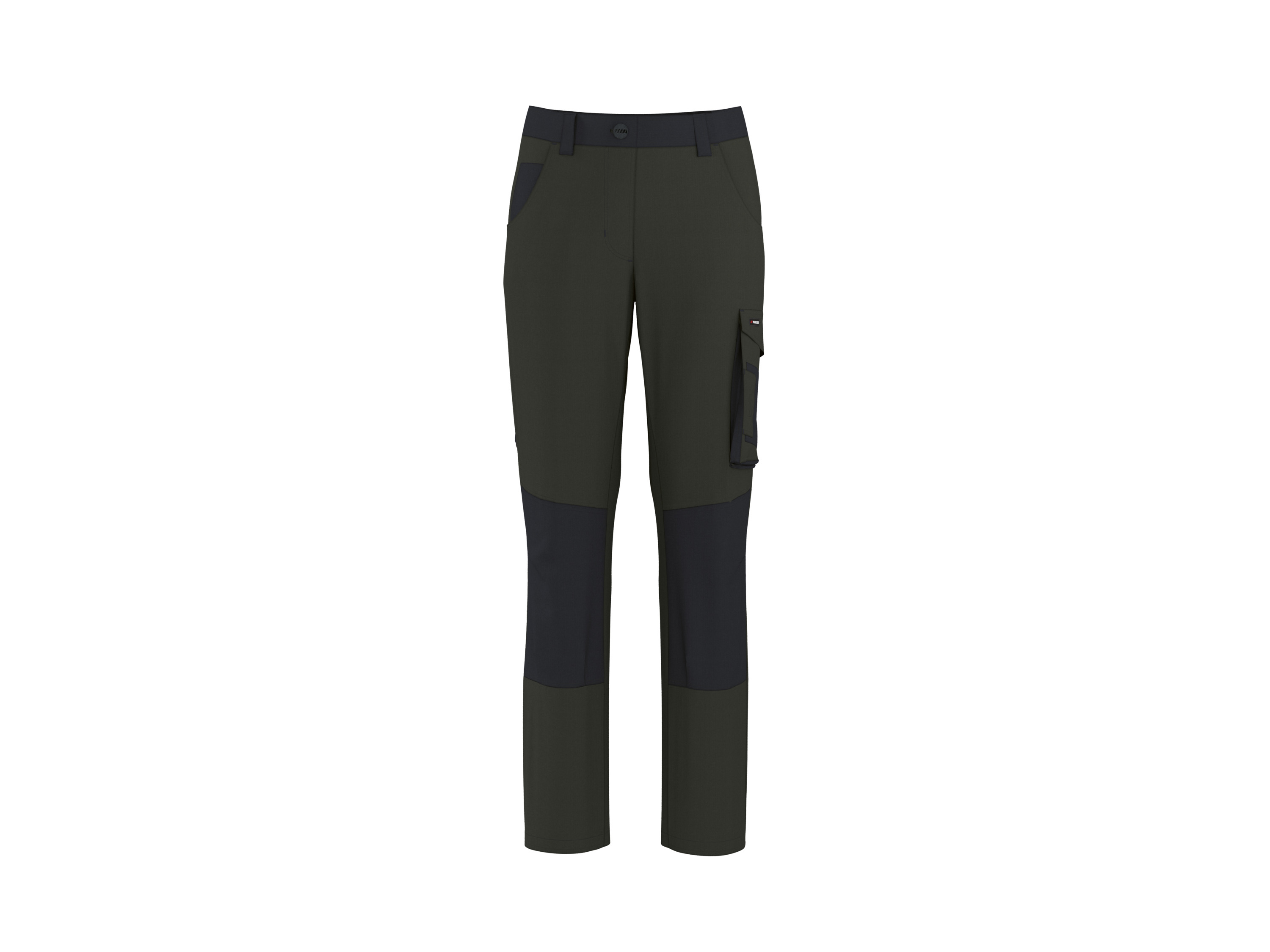 PARKSIDE® Damskie spodnie robocze ogrodniczki (Zielona, 38)