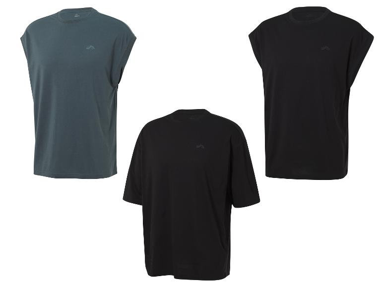Trzy T-shirty Crivit w kolorze czarnym i zielonym