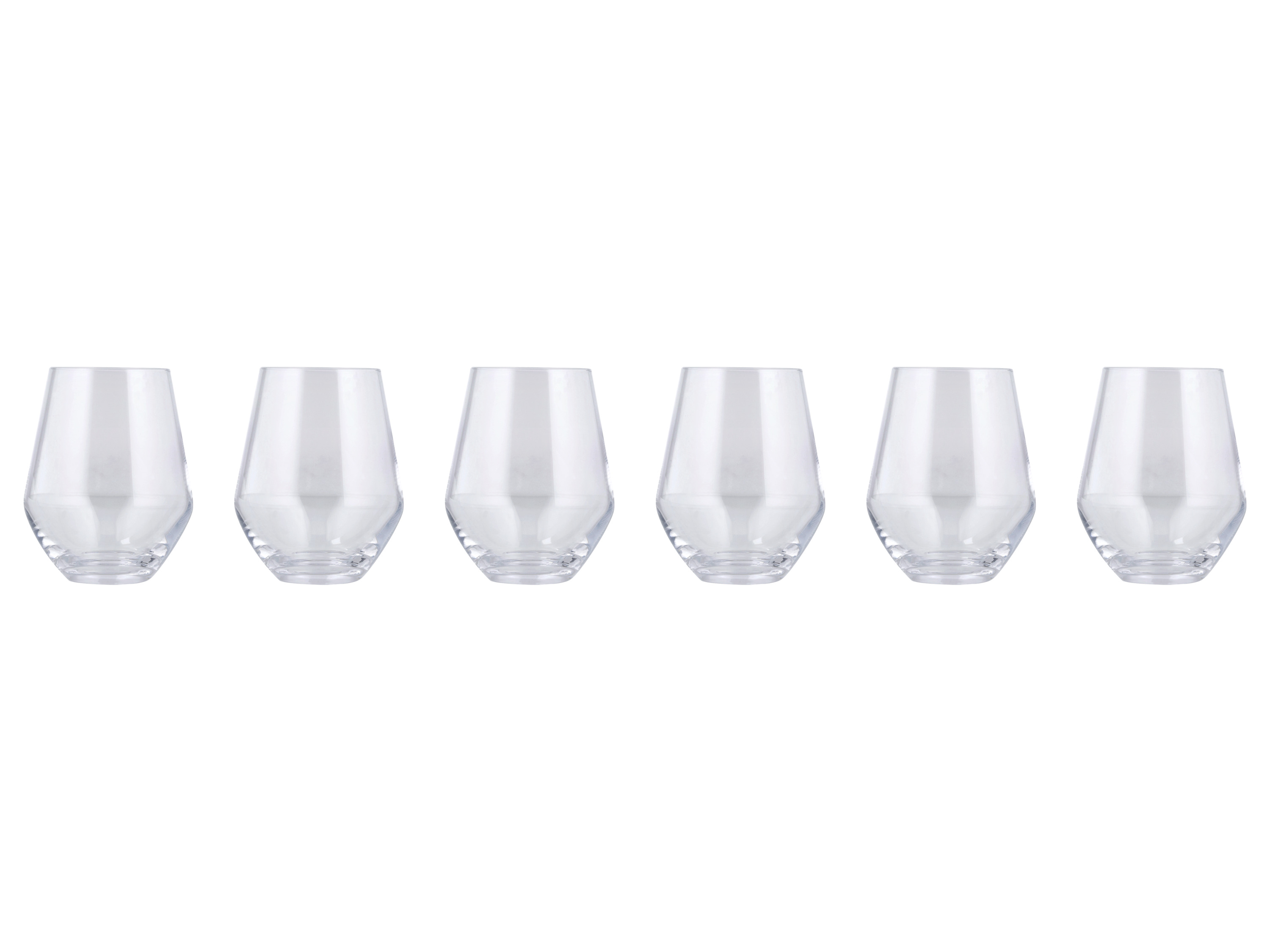 SILVERCREST® Zestaw 6 kieliszków lub szklanek ze szkła kryształowego (Szklanki do wody)