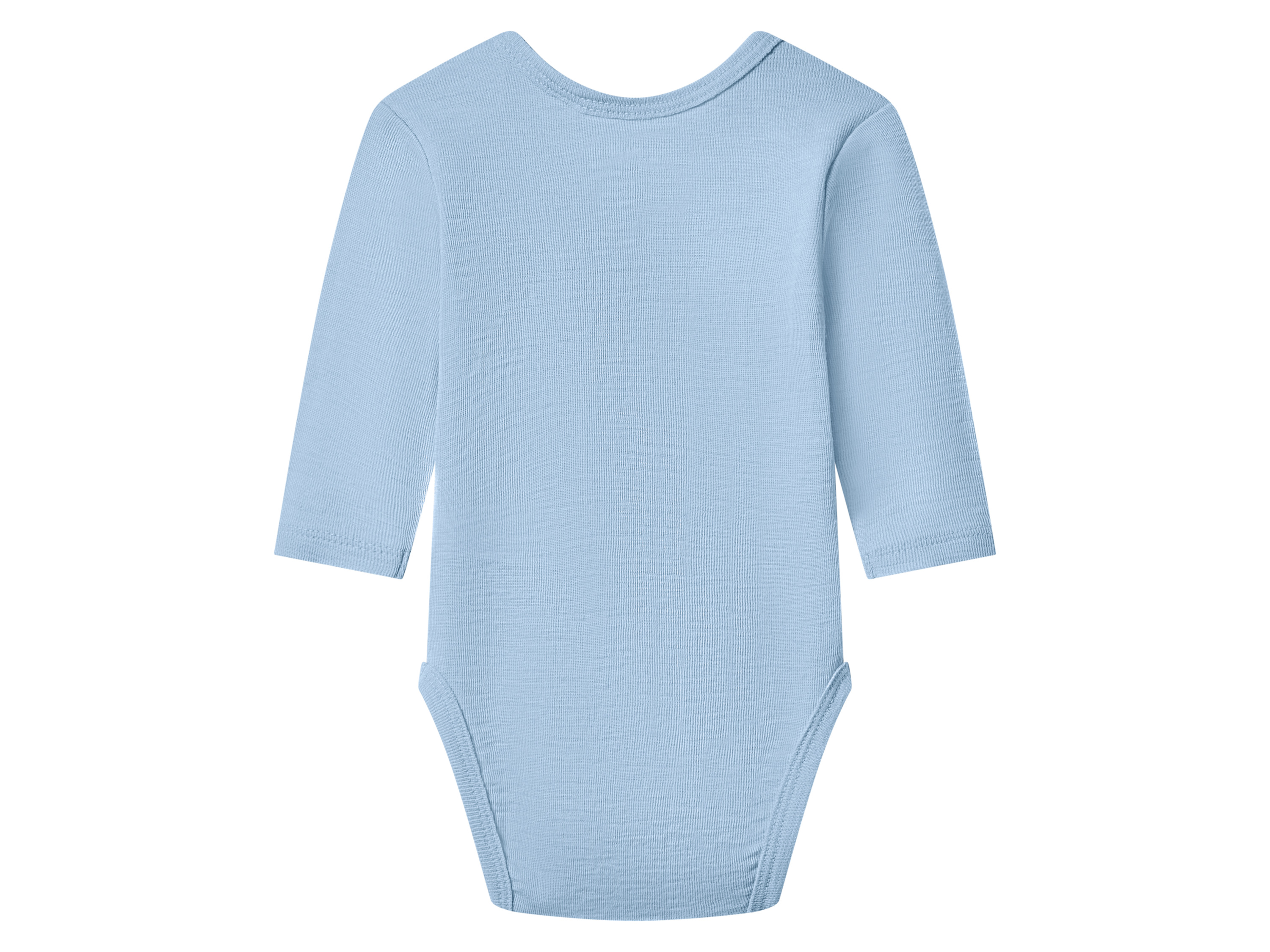lupilu® Body niemowlęce z wełny merino i jedwabiu (Niebieski, 62/68)