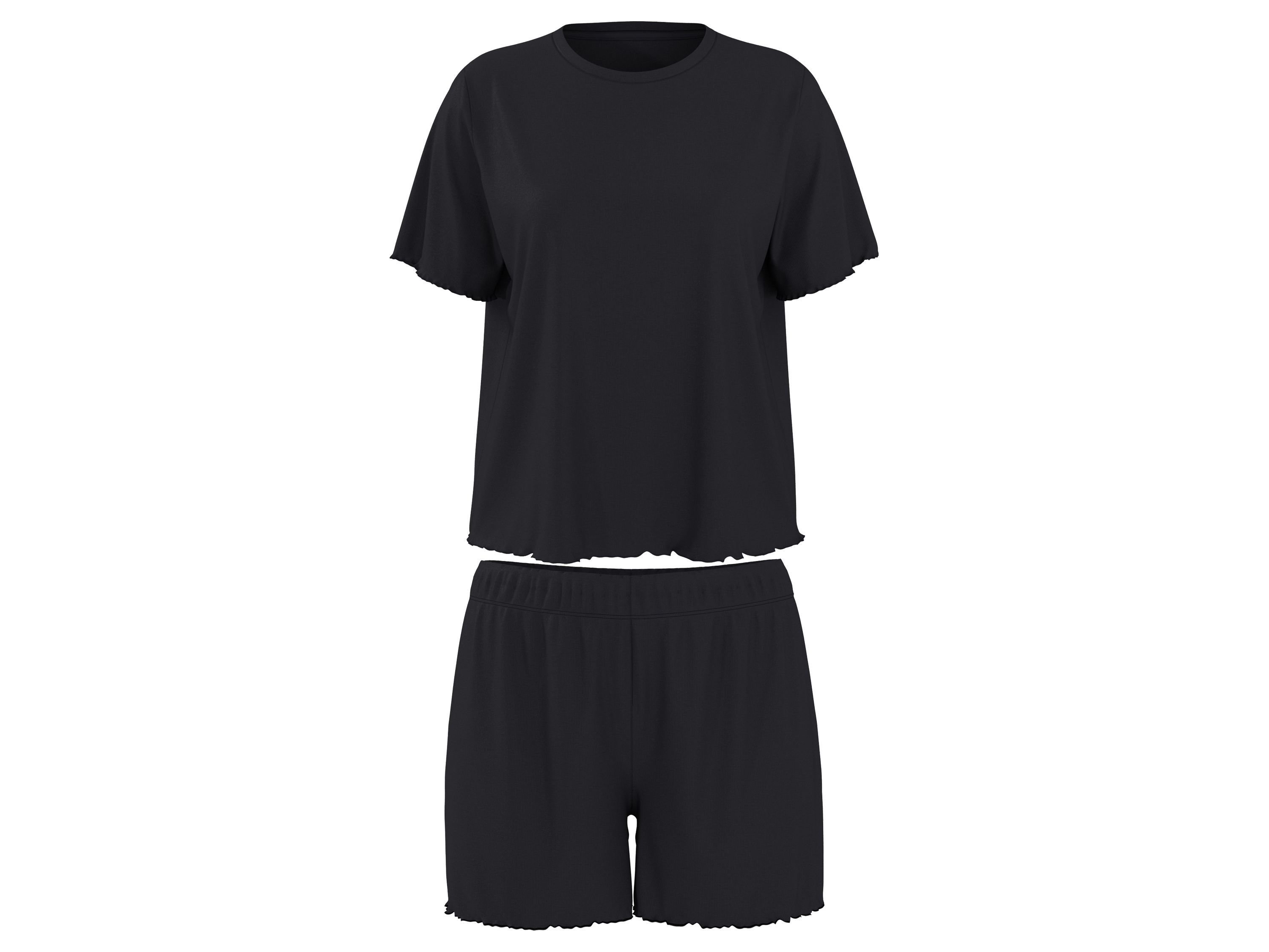 esmara® Damska prążkowana piżama